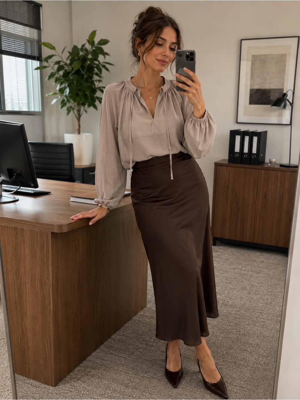 S - MAISON D’AMÉLIE PARIS - light brown/beige blouse